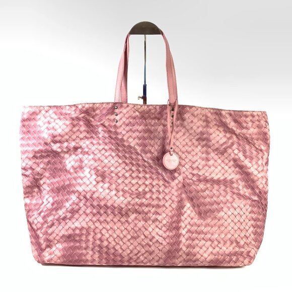 Bottega Veneta Handbags - 8/17 Game #2 Bottega Veneta Nylon Intrecciolusion Tote Sku#85719 (Gently Used)